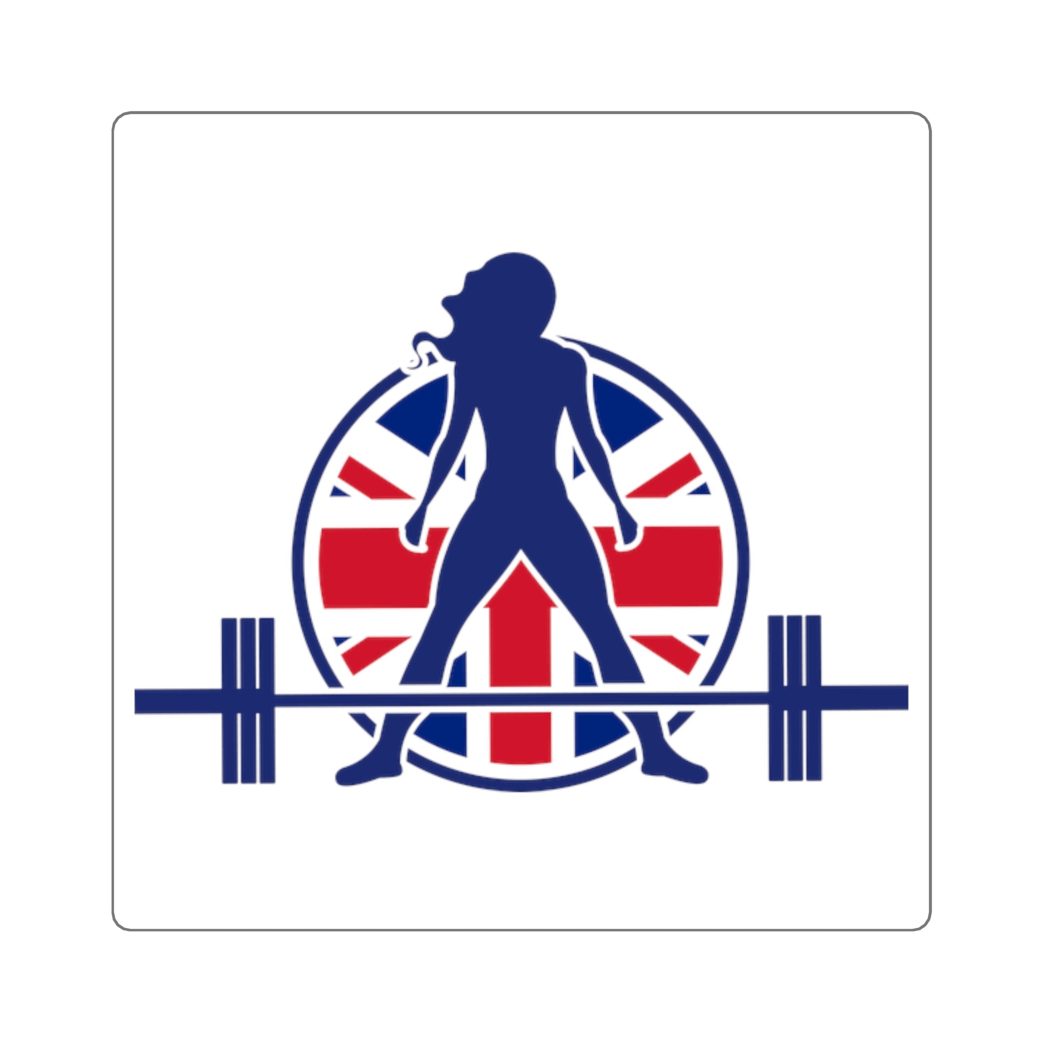Square Stickers - UK Logo - Classic Dark
