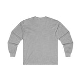 Distressed - Ultra Cotton Long Sleeve Tee - Inverted Color Logo