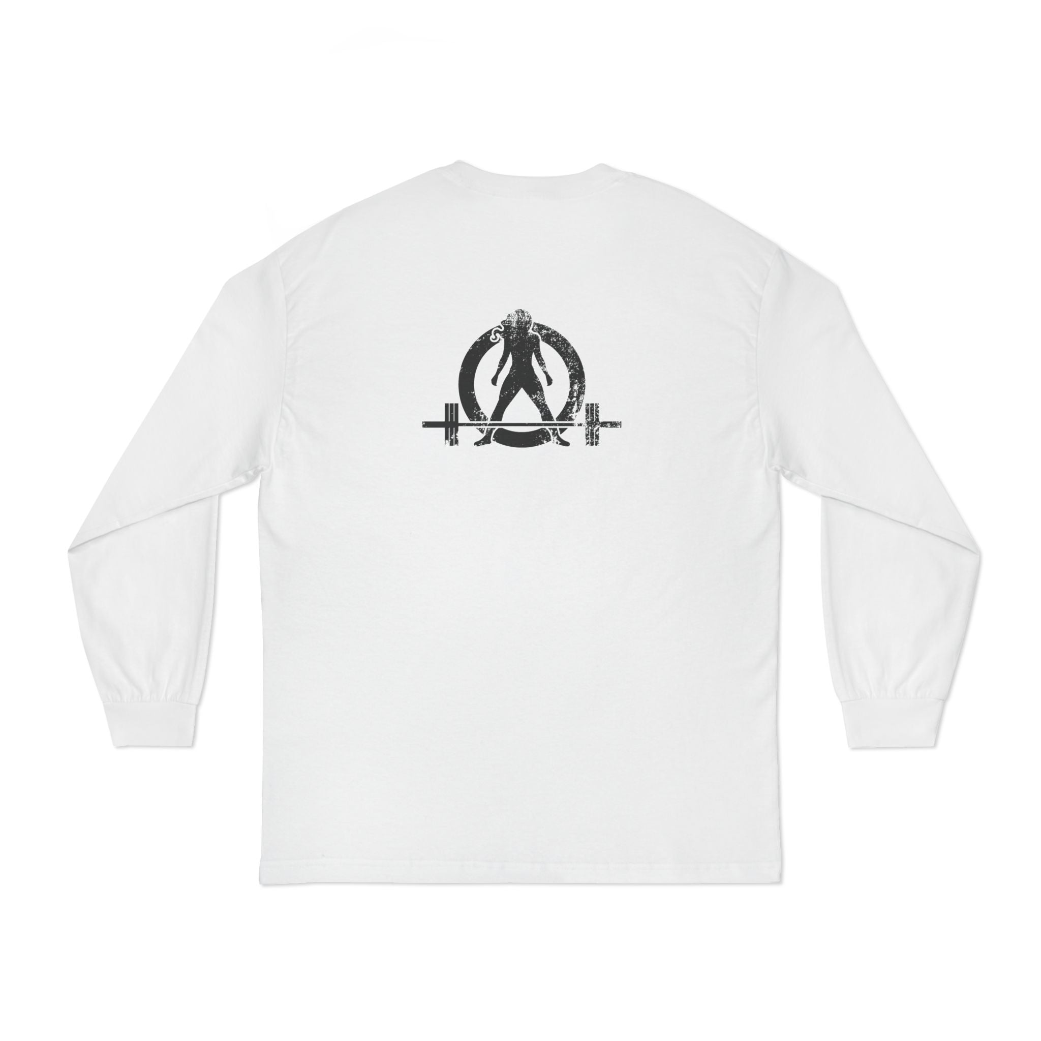 Goal Weight Strong AF - Unisex Classic Long Sleeve T-Shirt - Main Logo Black Print on Front & Back