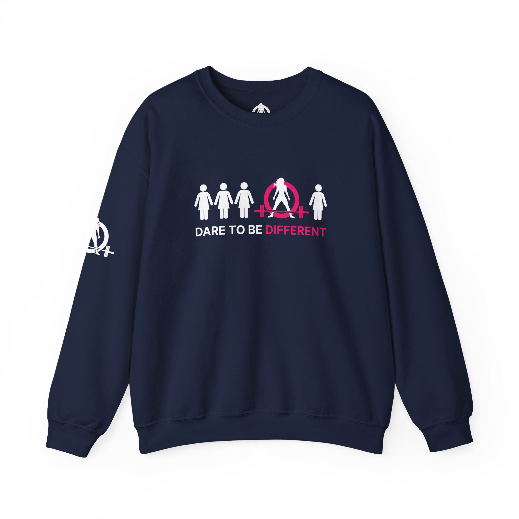 Dare To Be Different - Deadlift - Unisex Heavy Blend™ Crewneck Sweatshirt - Front  Logo Plain Back