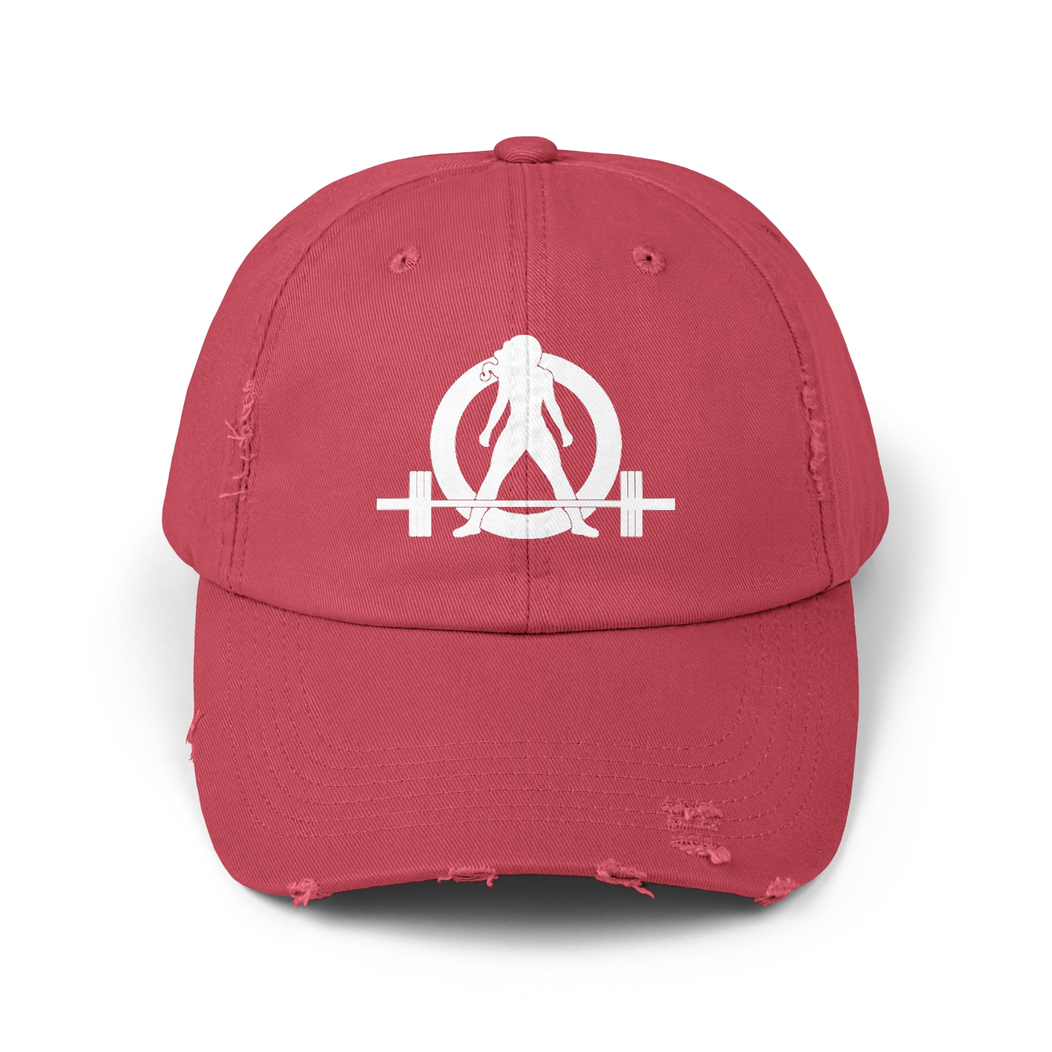 Unisex Distressed Cap - White Distressed Logo