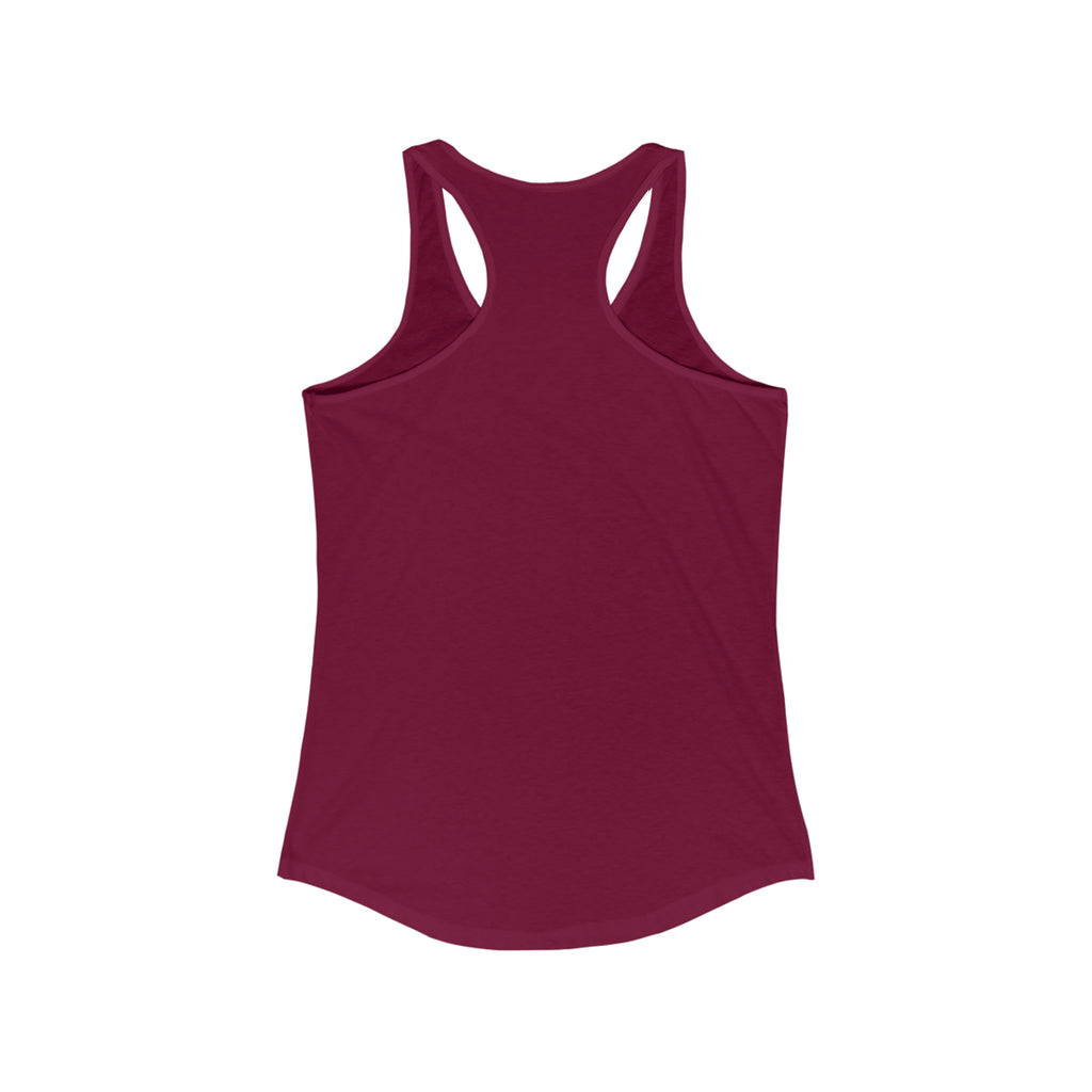 Squat Bench Deadlift Repeat - Women's Ideal Racerback Tank - Pink - Light - Plain Back