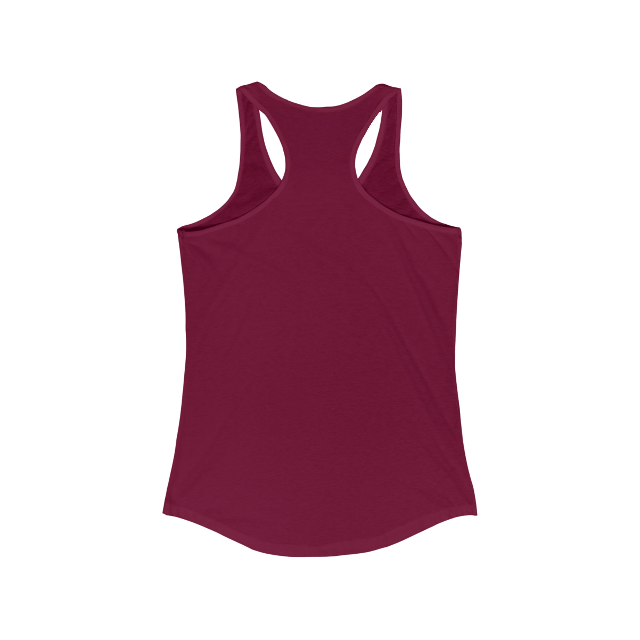 Squat Bench Deadlift Repeat - Women's Ideal Racerback Tank - Pink - Light - Plain Back