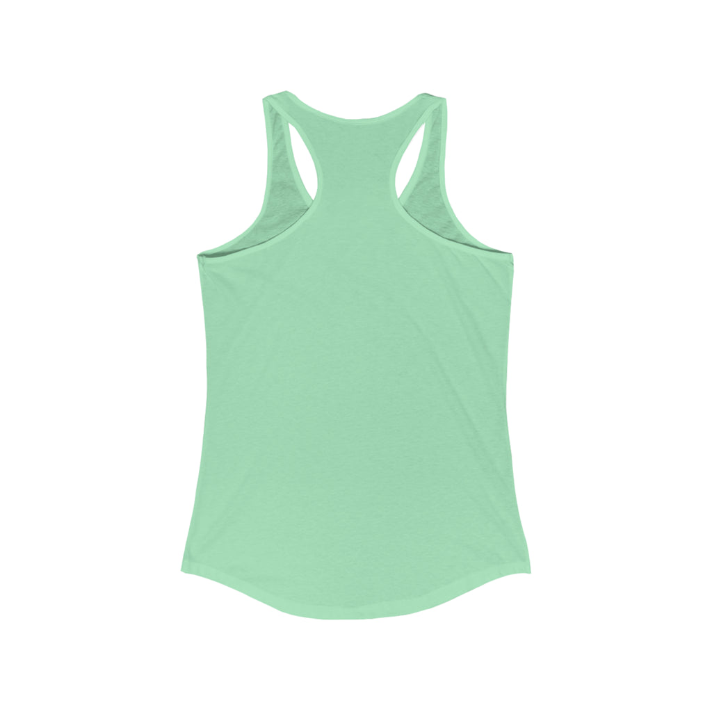 Squat Bench Deadlift Repeat - Women's Ideal Racerback Tank - Pink - Light - Plain Back