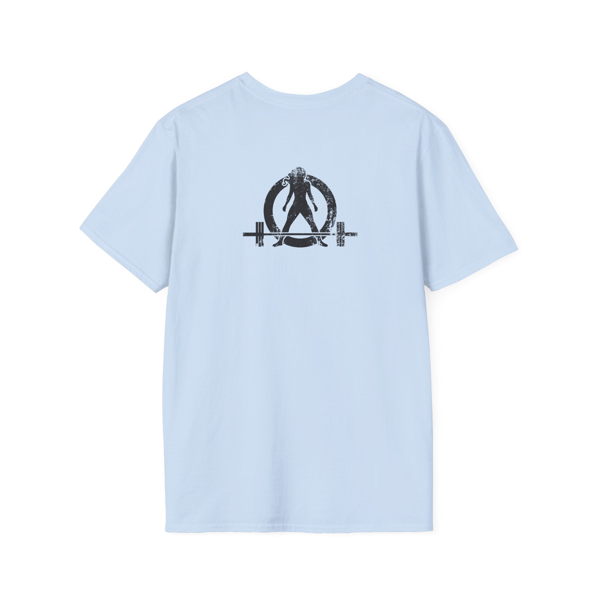 Squat Bench Deadlift Repeat - Unisex Softstyle T-Shirt - Front & WWLW Logo Back