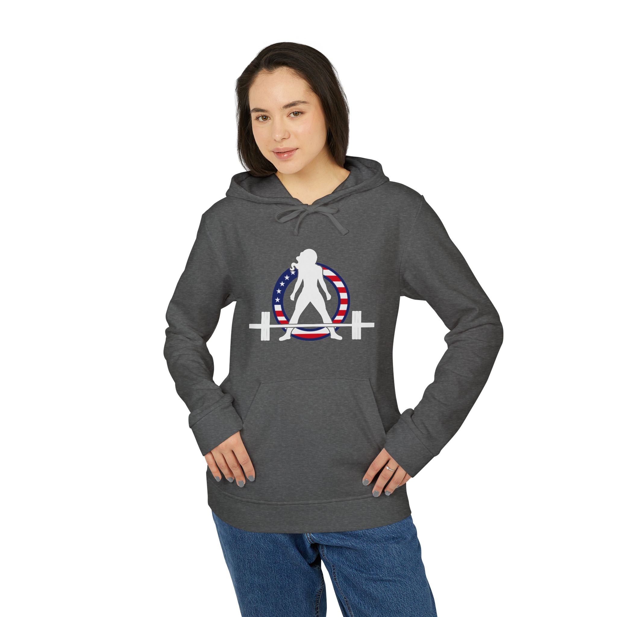 Unisex Fleece Hoodie - USA Collection - Light Logo