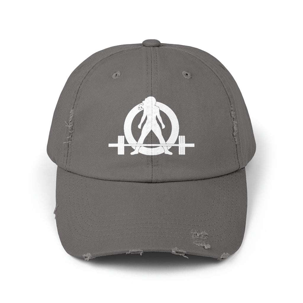 Unisex Distressed Cap - White Distressed Logo