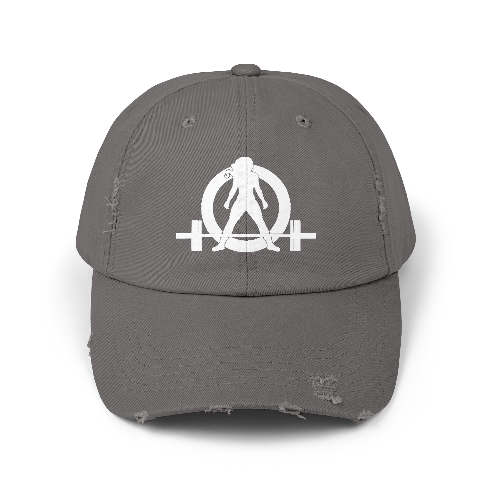Unisex Distressed Cap - White Distressed Logo