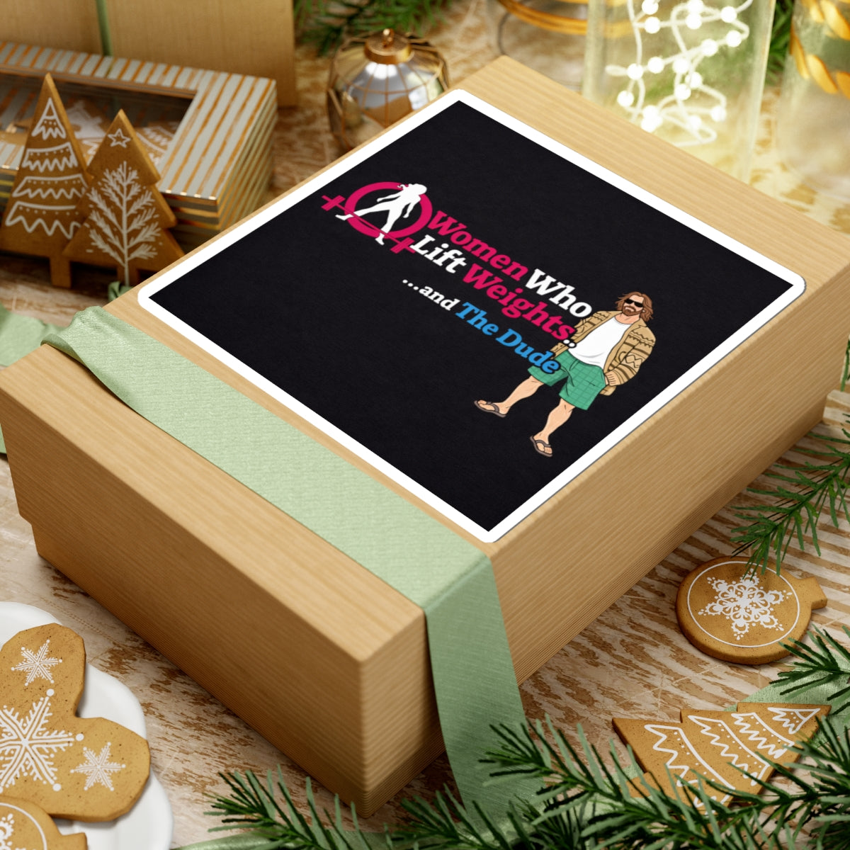 WWLW & The Dude — Kiss-Cut Stickers 😎