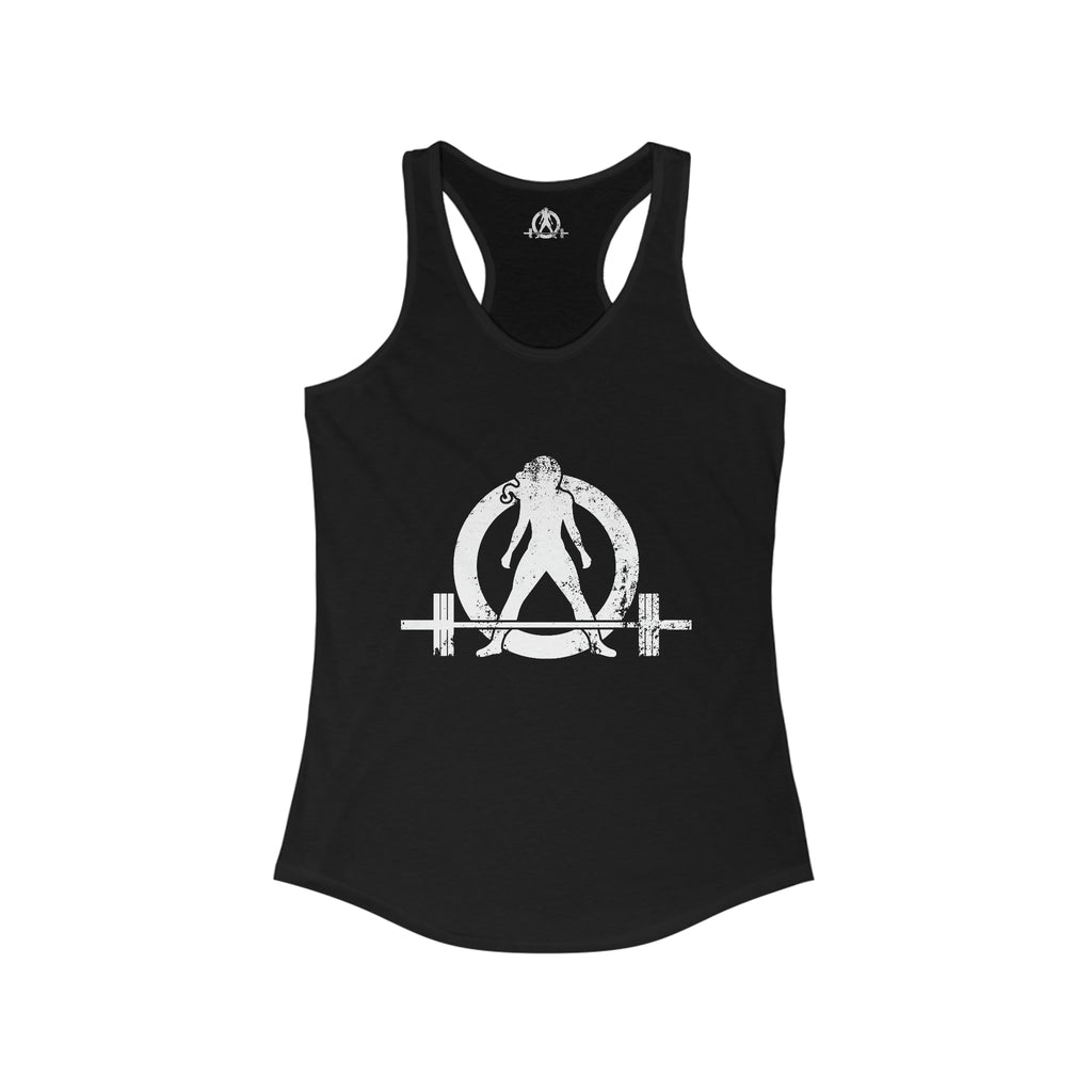 I Could Hip Thrust You - Women's Ideal Racerback Tank - Classic White Font & Back