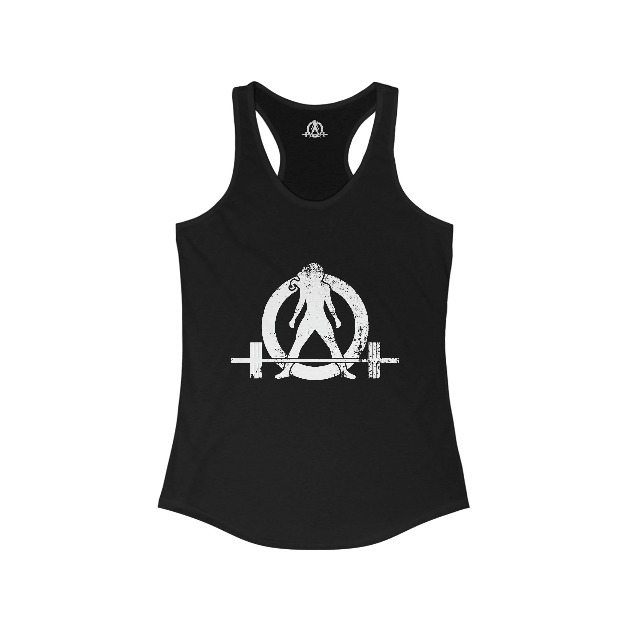I Could Hip Thrust You - Women's Ideal Racerback Tank - Classic White Font & Back