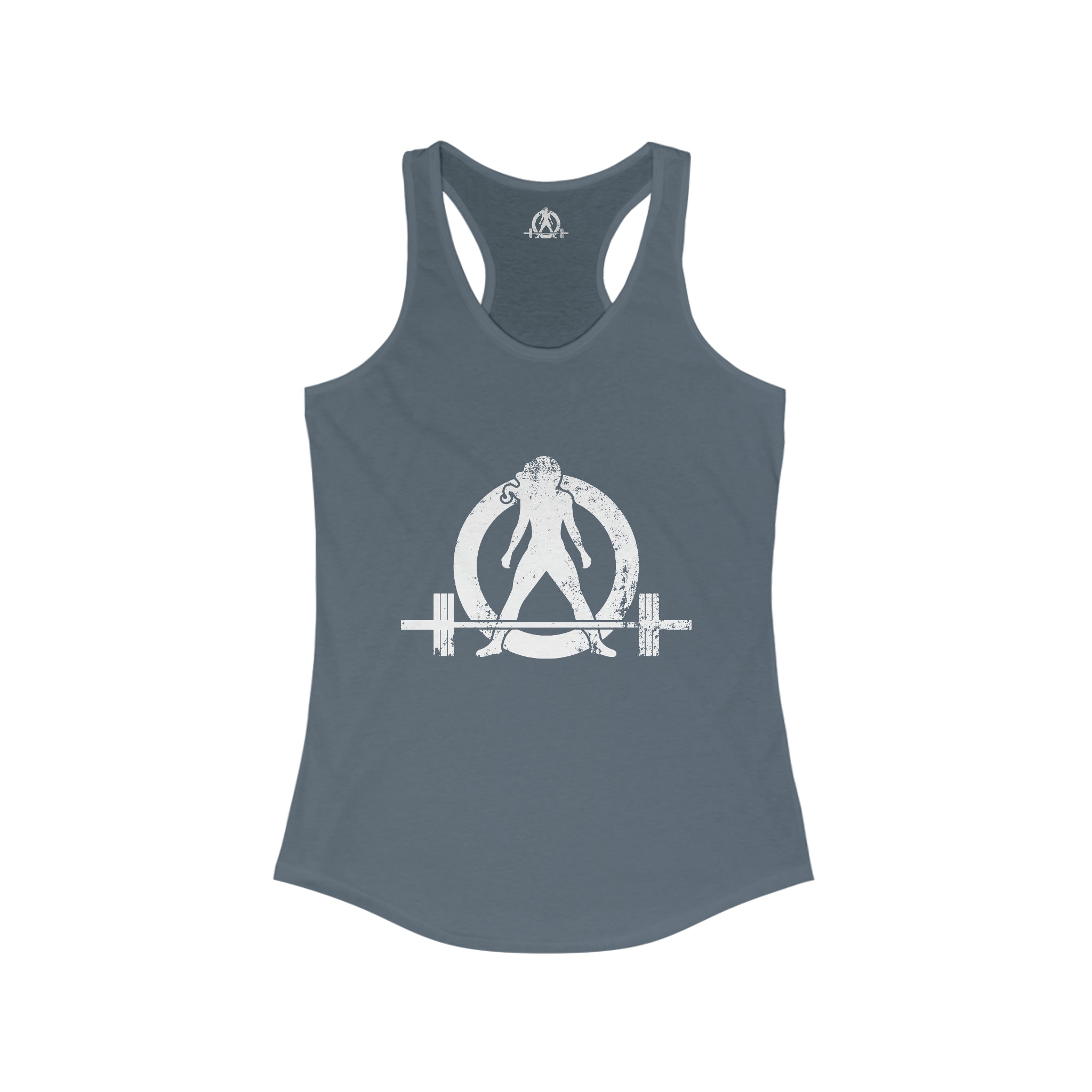 I Could Hip Thrust You - Women's Ideal Racerback Tank - Classic White Font & Back