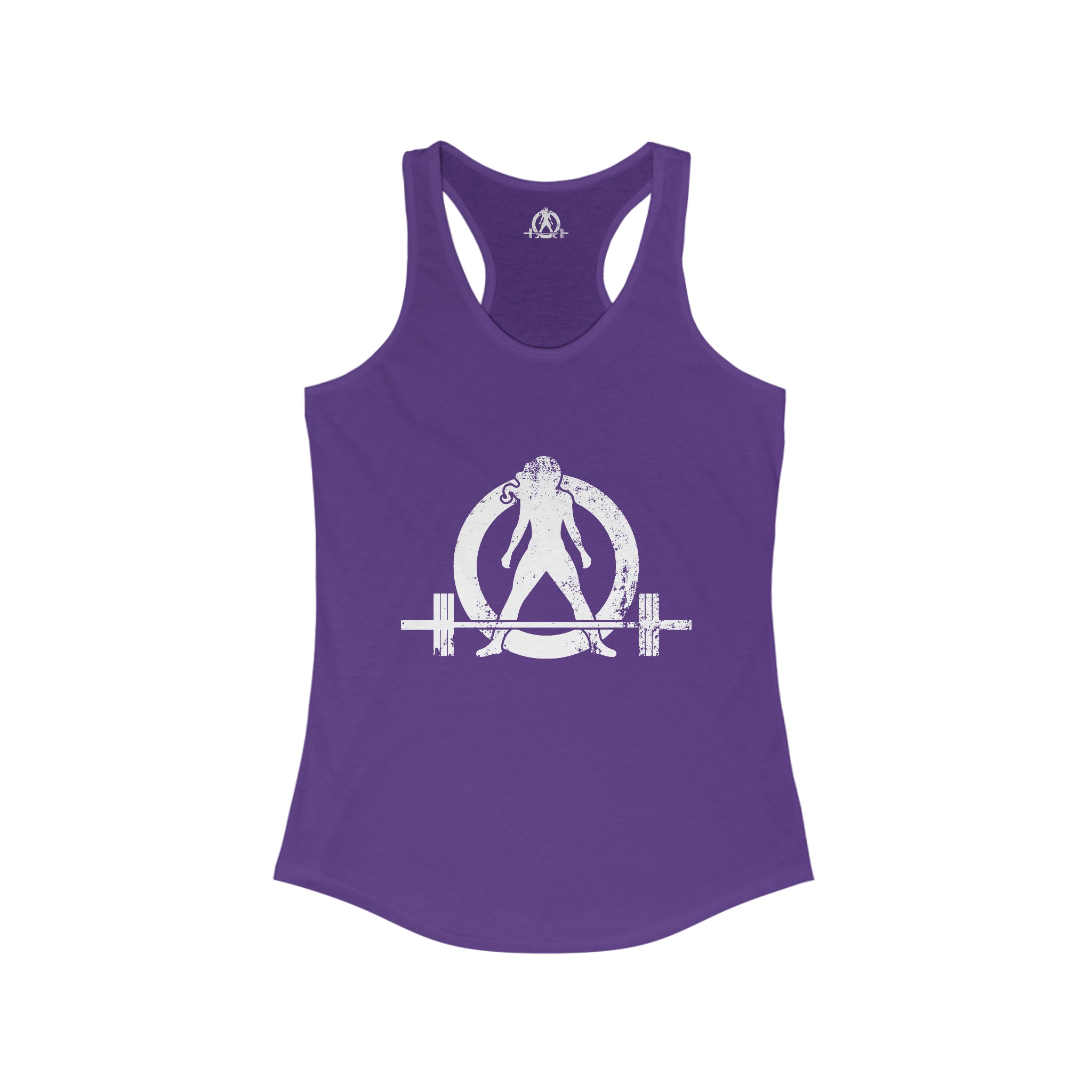 I Could Hip Thrust You - Women's Ideal Racerback Tank - Classic White Font & Back
