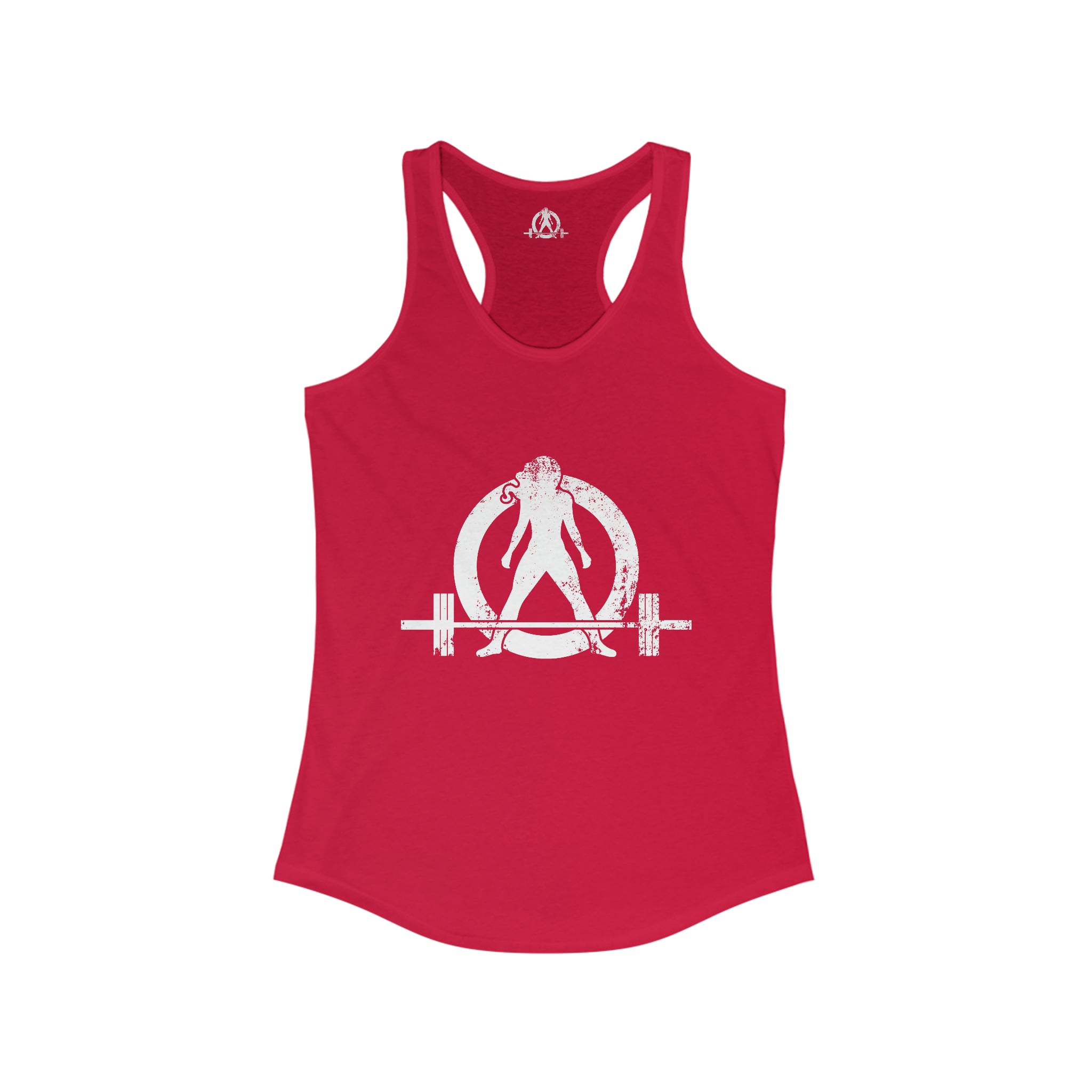 I Could Hip Thrust You - Women's Ideal Racerback Tank - Classic White Font & Back
