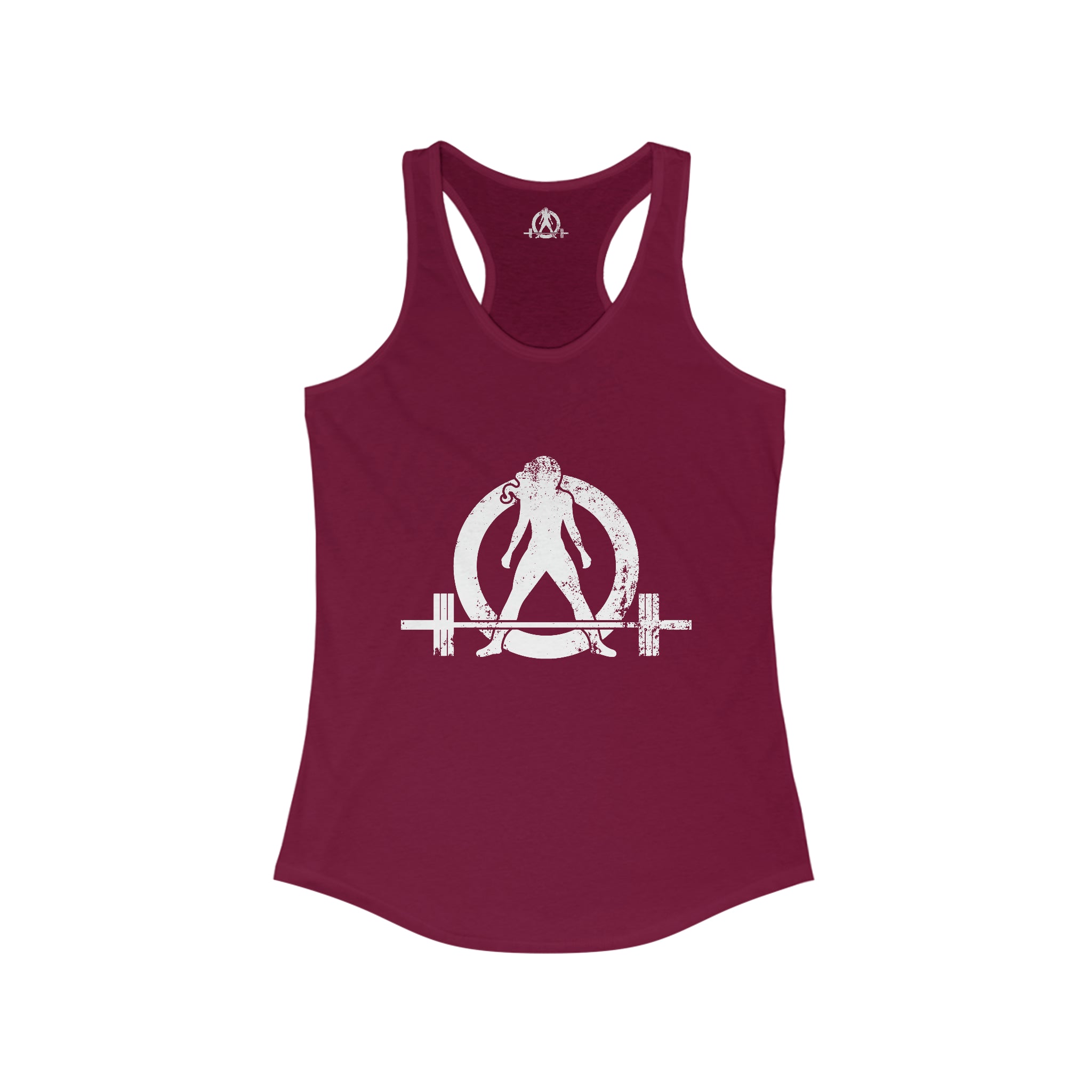 I Could Hip Thrust You - Women's Ideal Racerback Tank - Classic White Font & Back