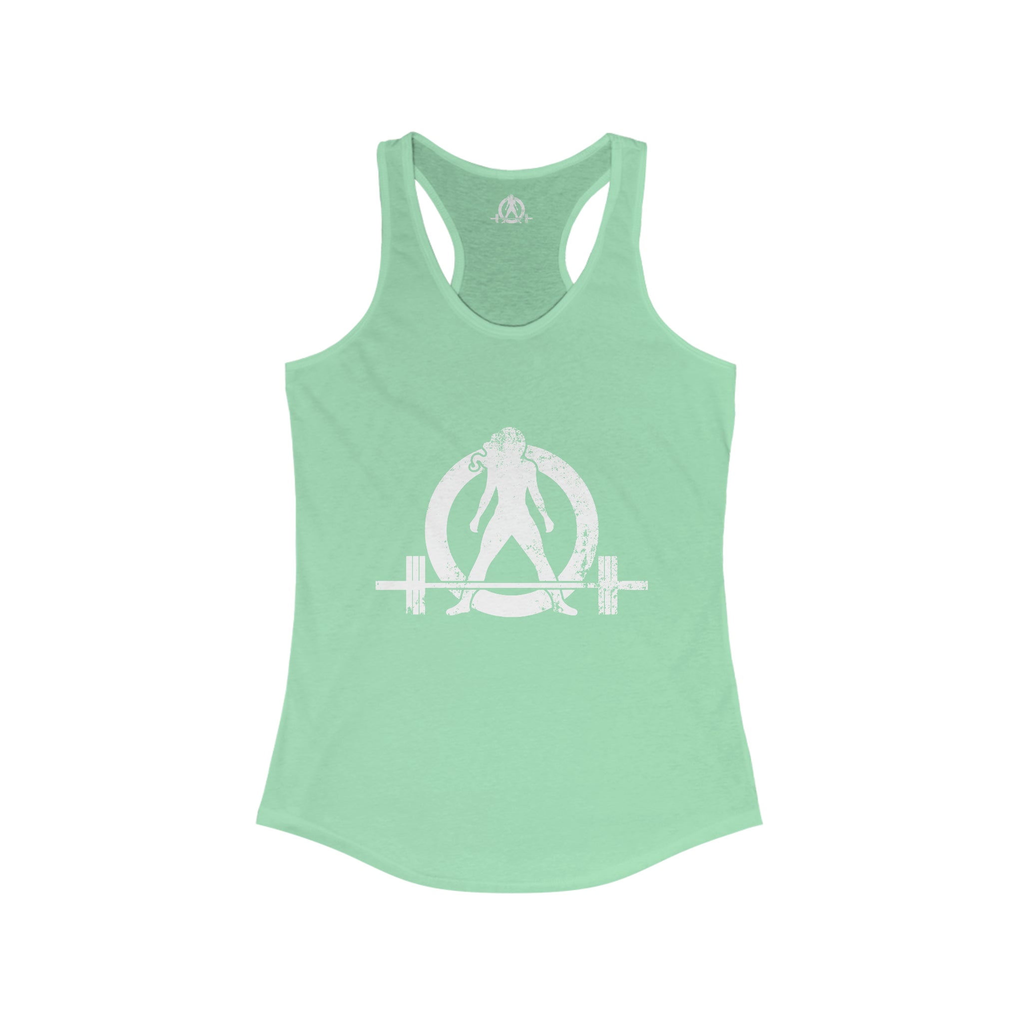 I Could Hip Thrust You - Women's Ideal Racerback Tank - Classic White Font & Back