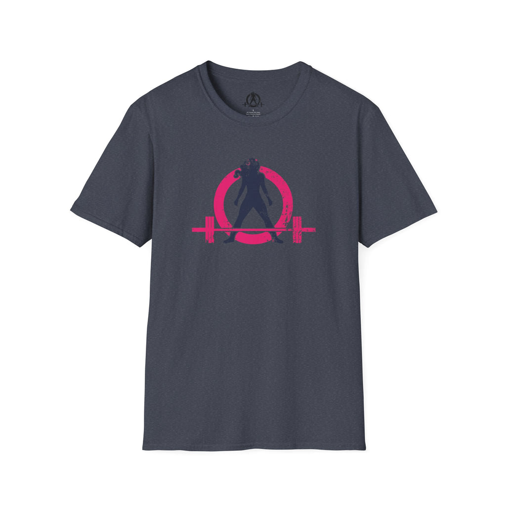 Unisex Softstyle T-Shirt - Inverted Color Distressed Logo - Plain Back (BEST SELLER)