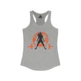 Halloween Deadlift - Women's Ideal Racerback Tank - Dark Logo