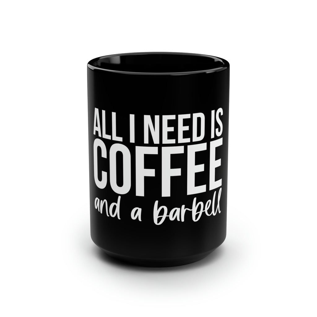 COFFEE and a Barbell -15oz Mug