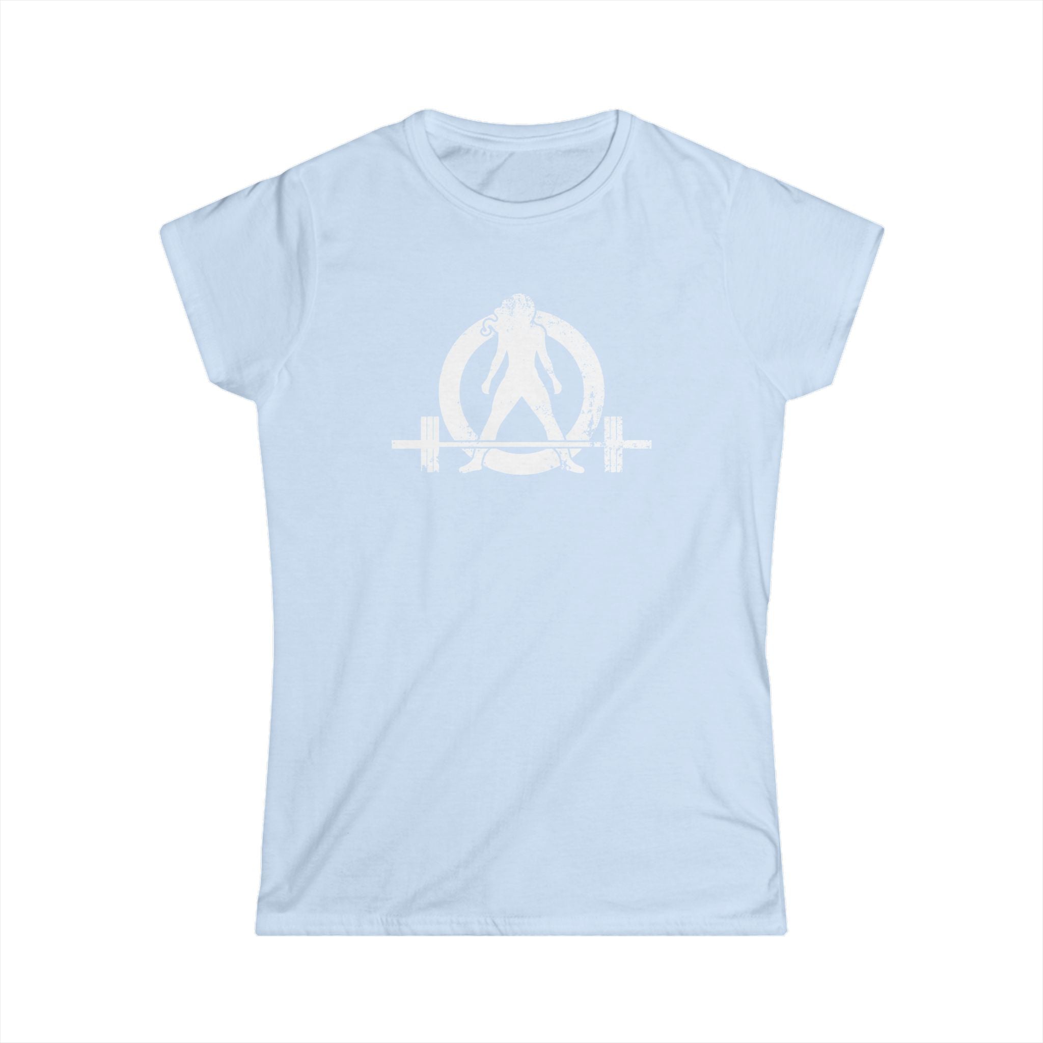 I Could Deadlift You - Women's Softstyle Tee - Black - Back Logo on Back