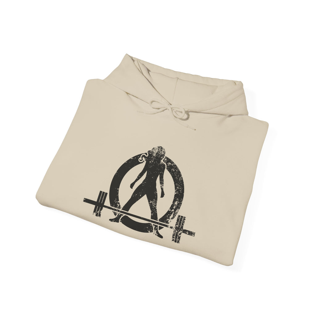 WWLW “Squat • Bench • Deadlift • Repeat” Hoodie - Black Logo Back