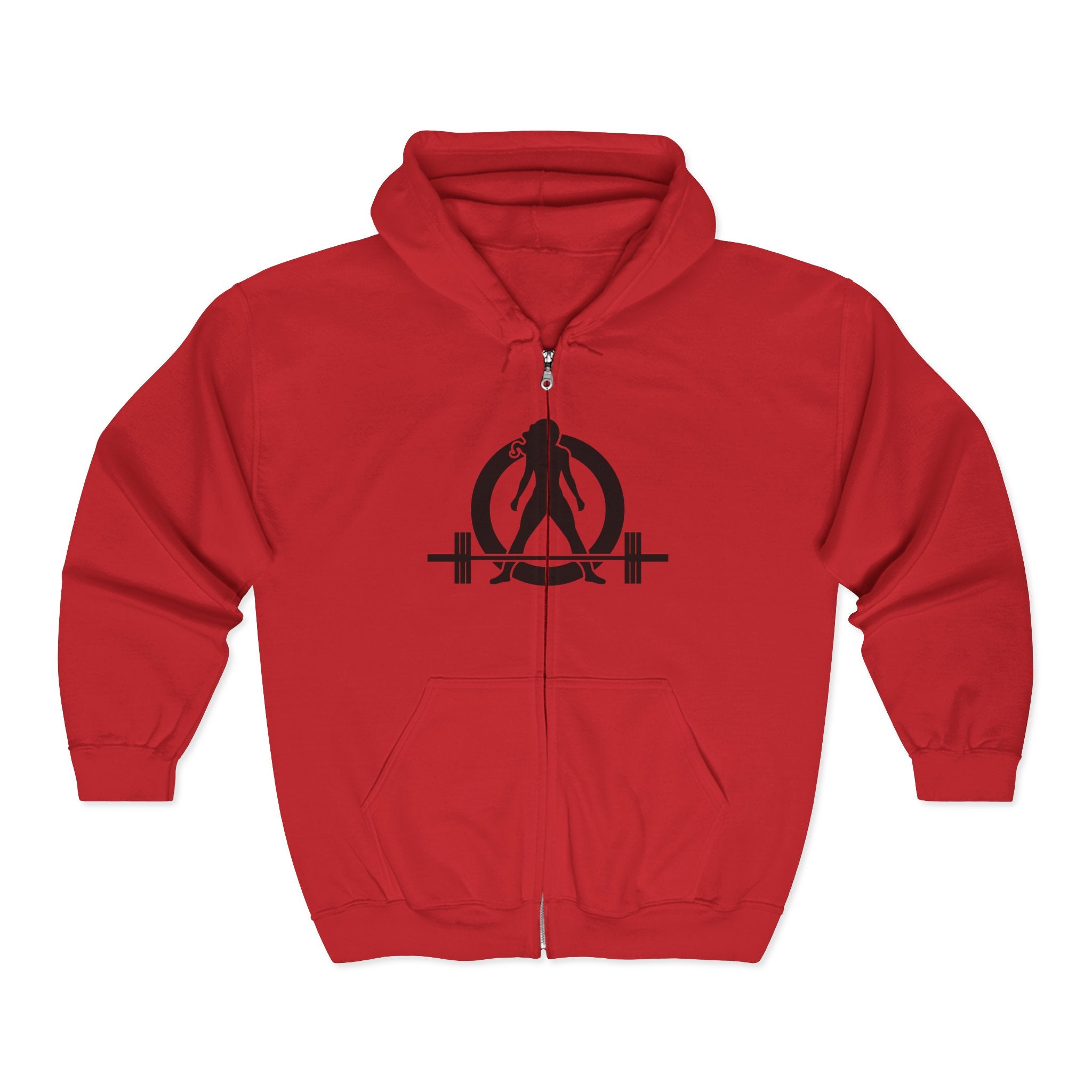 Unisex Heavy Blend™ Full Zip Hooded Sweatshirt - Classic Black Logo