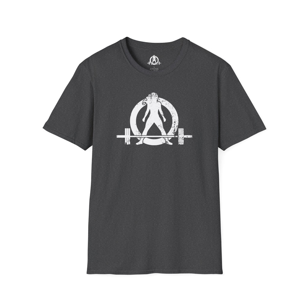 Unisex Softstyle T-Shirt - White Distressed Logo - Plain Back (BEST SELLER)