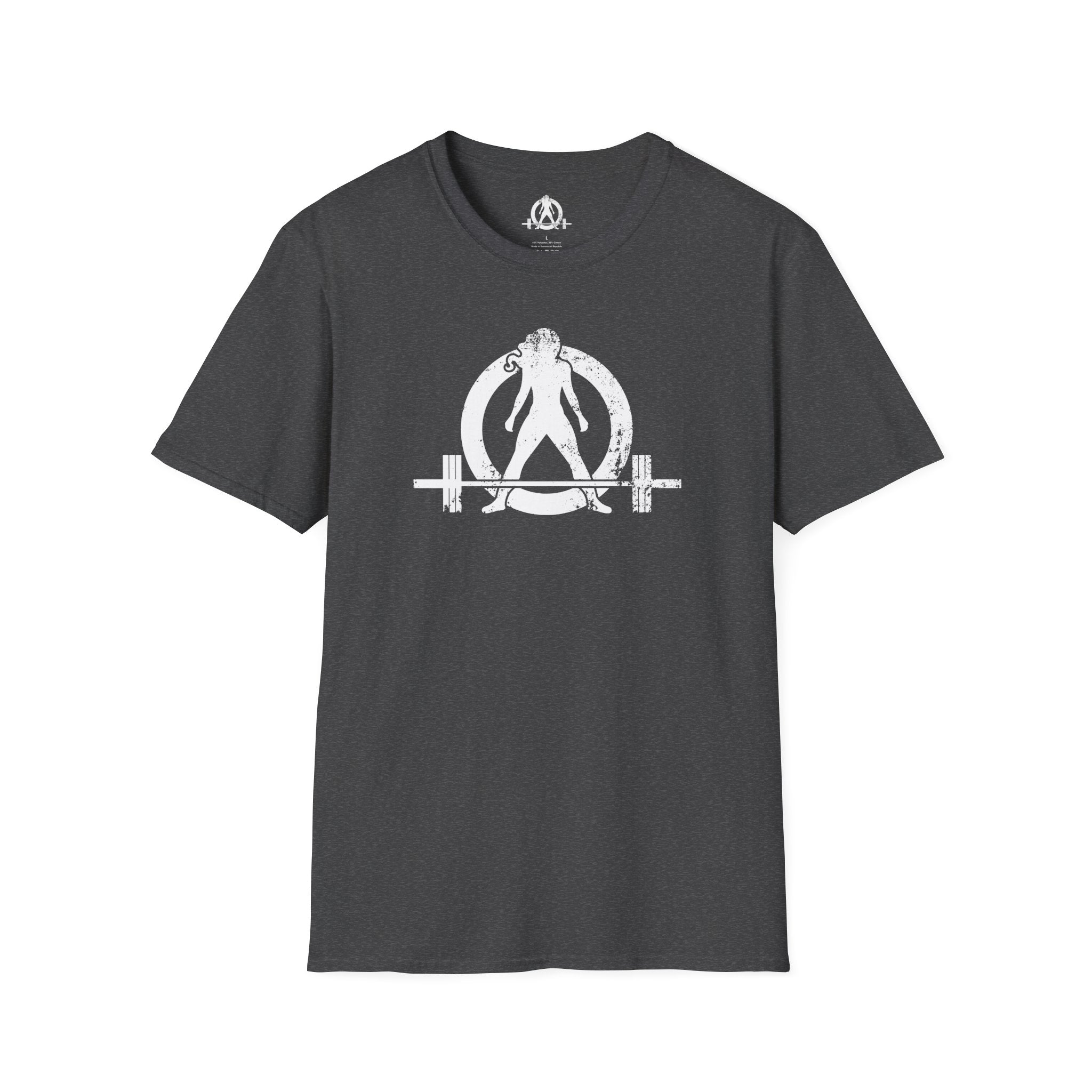 Unisex Softstyle T-Shirt - White Distressed Logo - Plain Back (BEST SELLER)