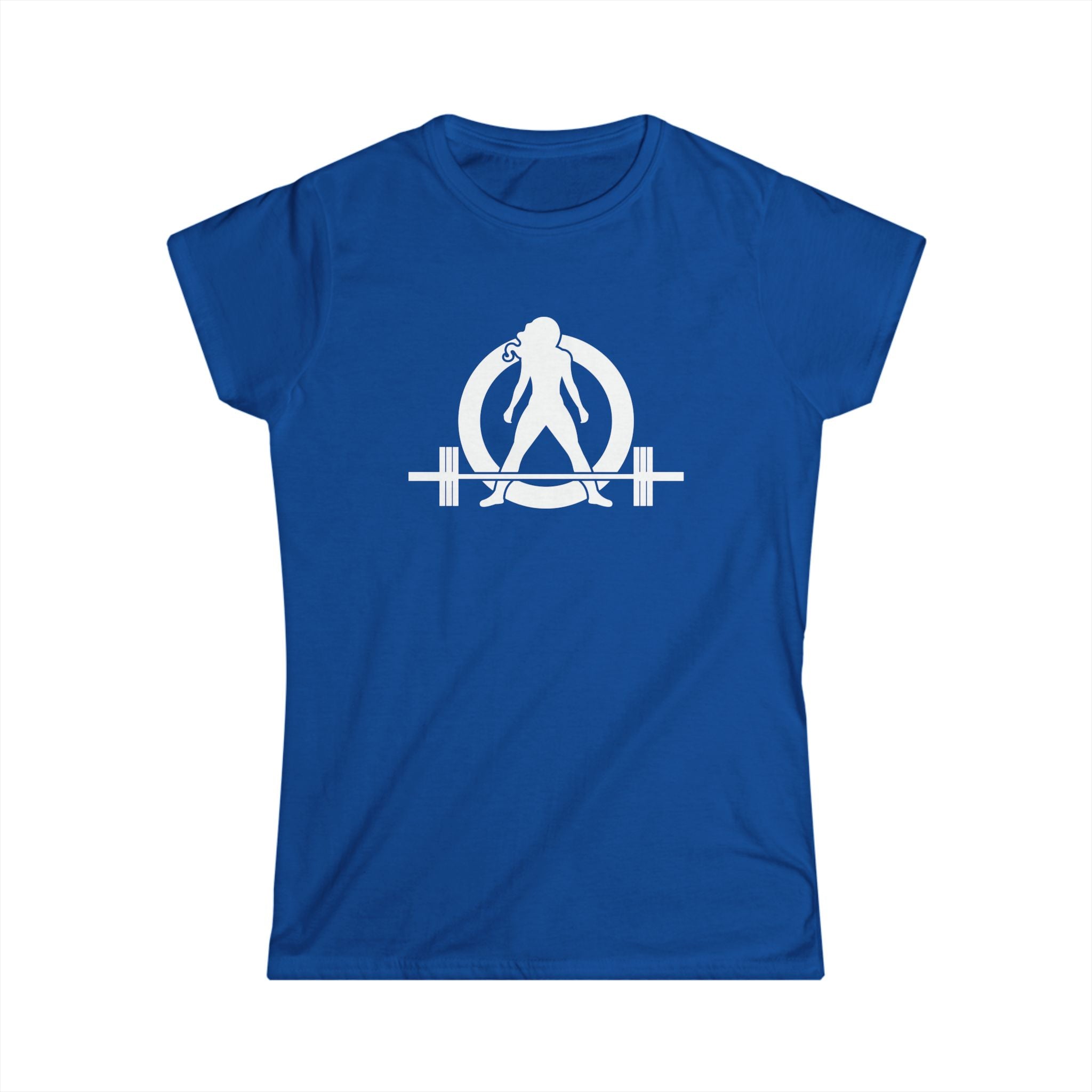 I Workout To Burn Off The Crazy - Women's Softstyle Tee - White Logo Print on Front & Back