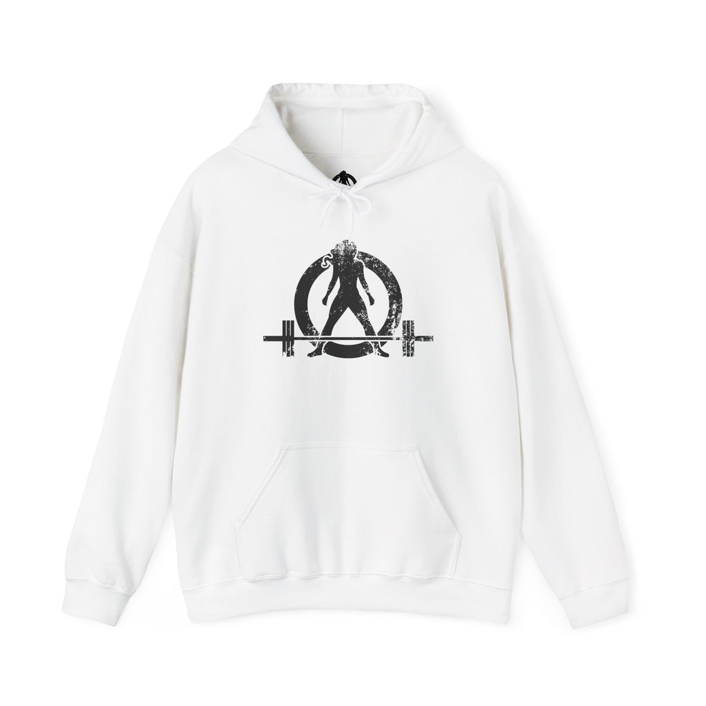 WWLW “Squat • Bench • Deadlift • Repeat” Hoodie - Black Logo Back