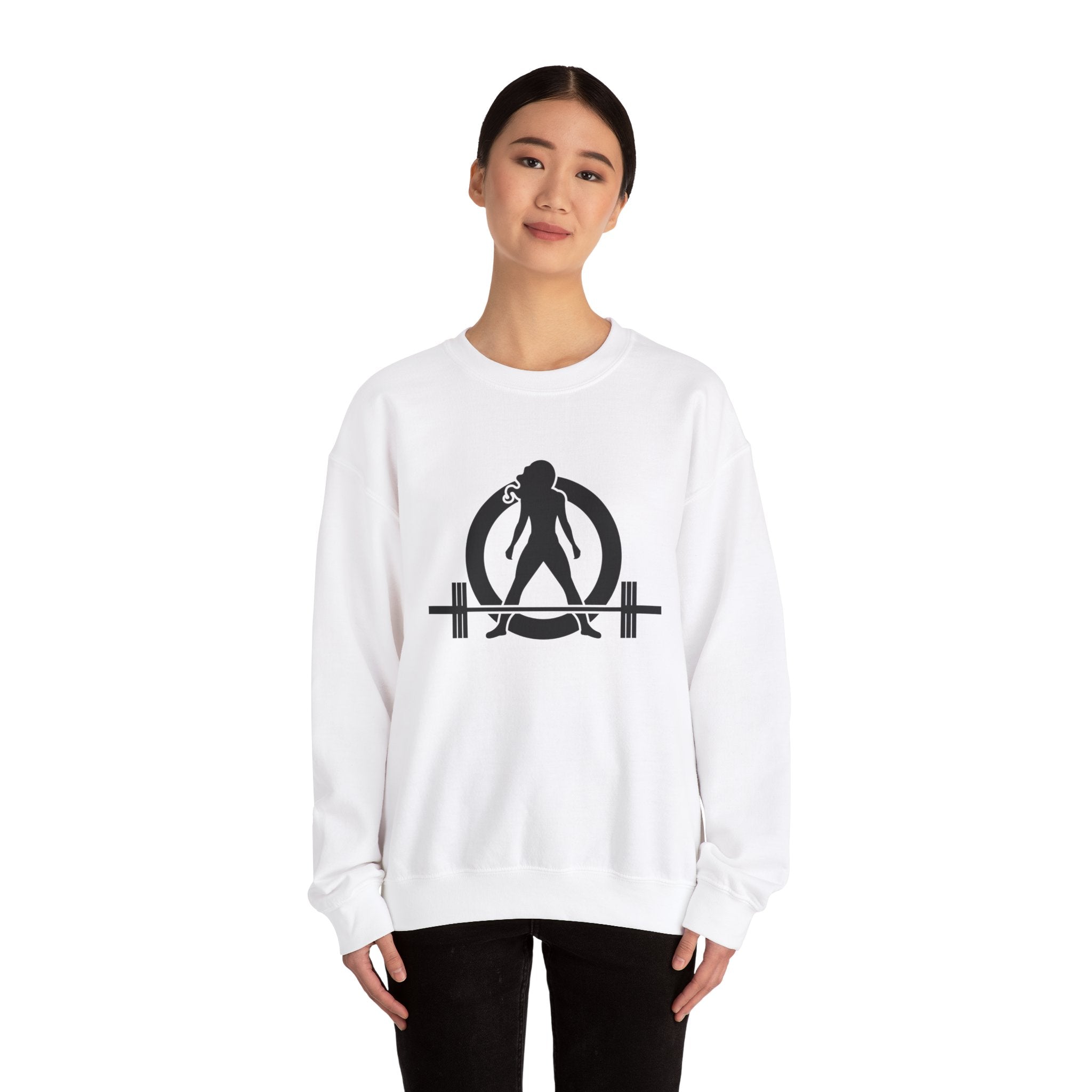 Iron Sharpens Iron - Unisex Heavy Blend™ Crewneck Sweatshirt - Front Black Logo - Front & Back Print