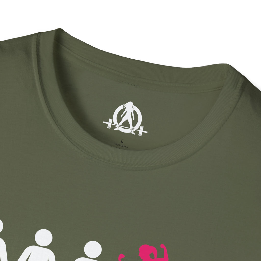 Dare To Be Different - Flex - Unisex Softstyle T-Shirt - Logo Front Plain Back