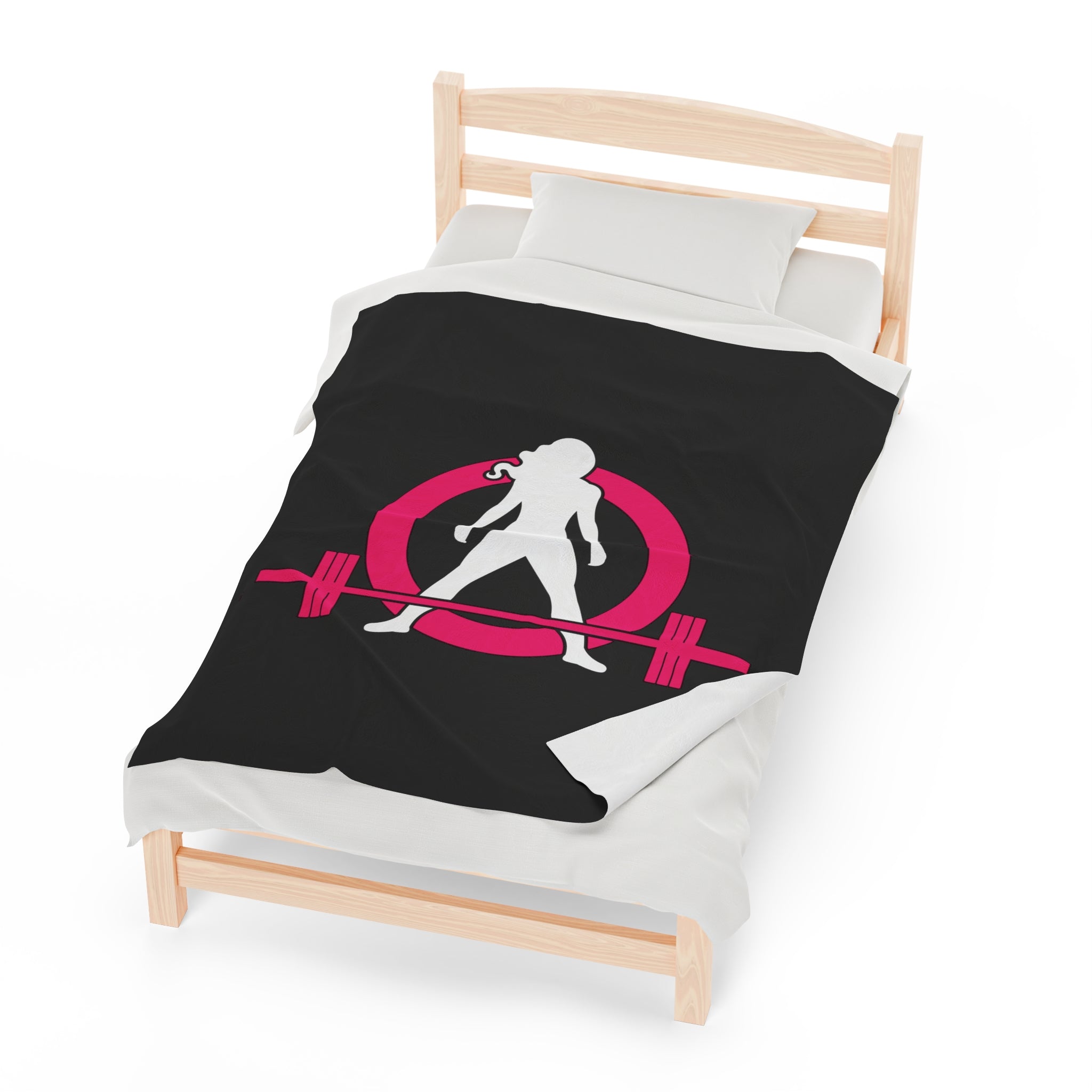 Velveteen Plush Blanket - Classic Dark Logo