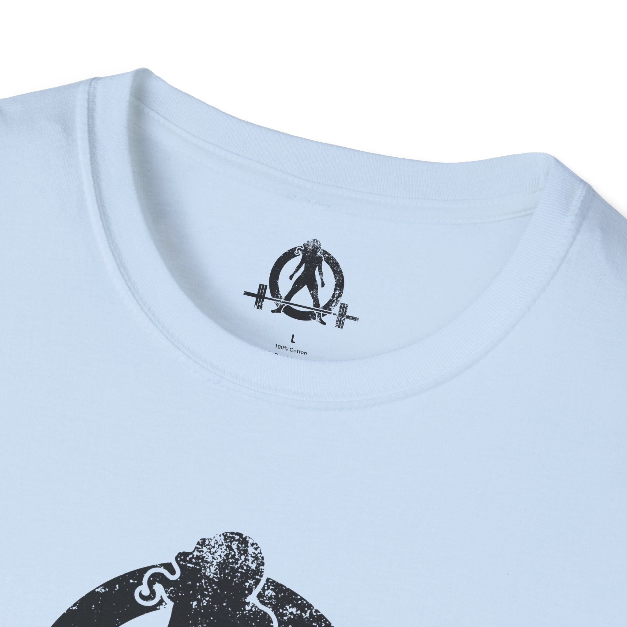 Unisex Softstyle T-Shirt - Black Distressed Logo - Plain Back (BEST SELLER)
