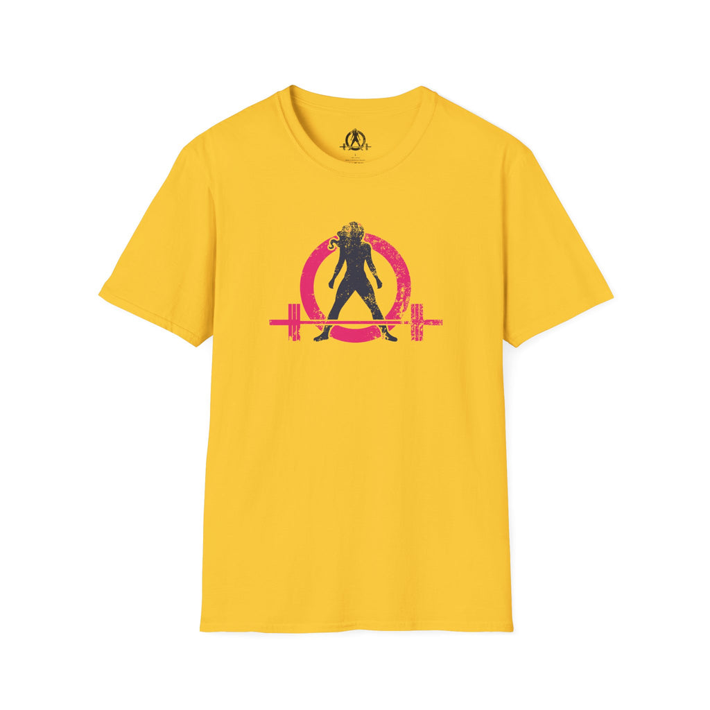 Unisex Softstyle T-Shirt - Inverted Color Distressed Logo - Plain Back (BEST SELLER)
