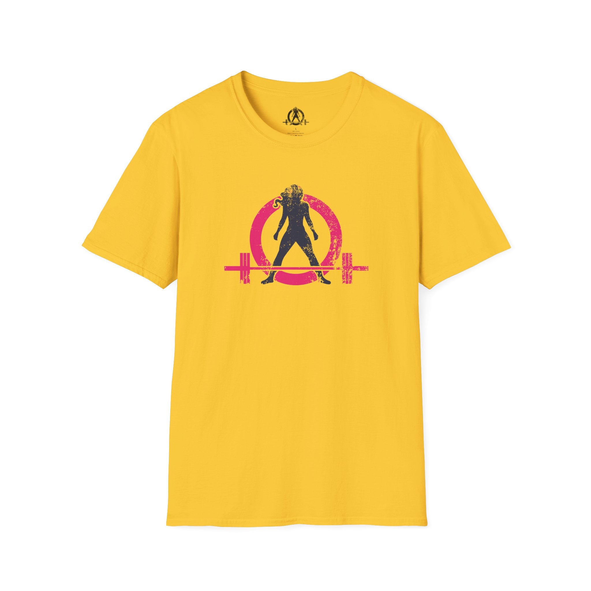Unisex Softstyle T-Shirt - Inverted Color Distressed Logo - Plain Back (BEST SELLER)