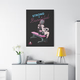 Strong is Beautiful Cartoon - Motivational Wall Art - Canvas