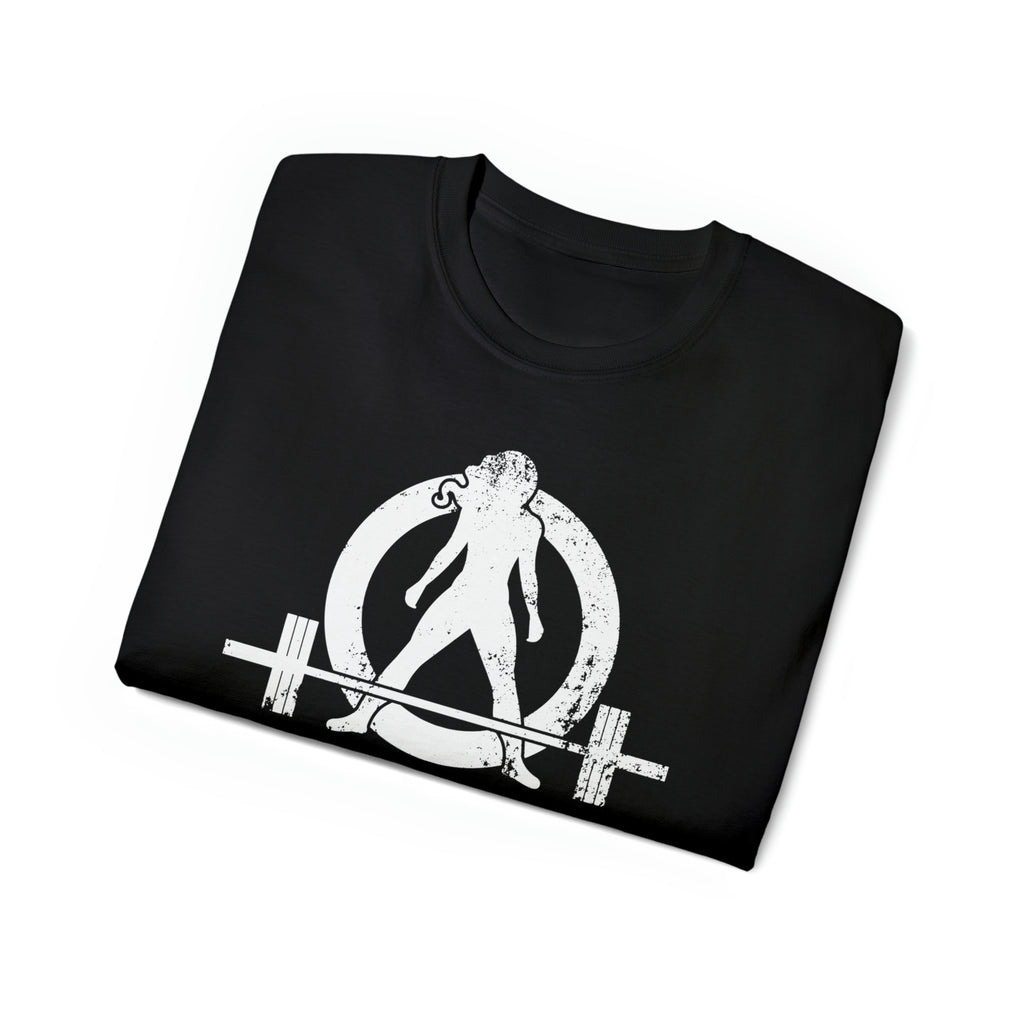 Strong Is Beautiful - Unisex Ultra Cotton Tee - Distressed White Logo - (BEST SELLER)