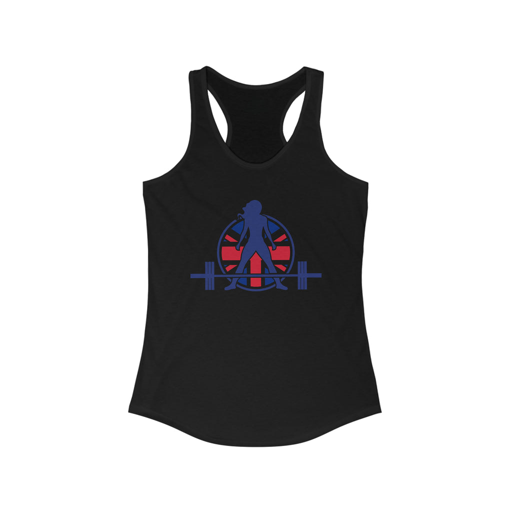 Women's Ideal Racerback Tank - UK Logo Light - Plain Back