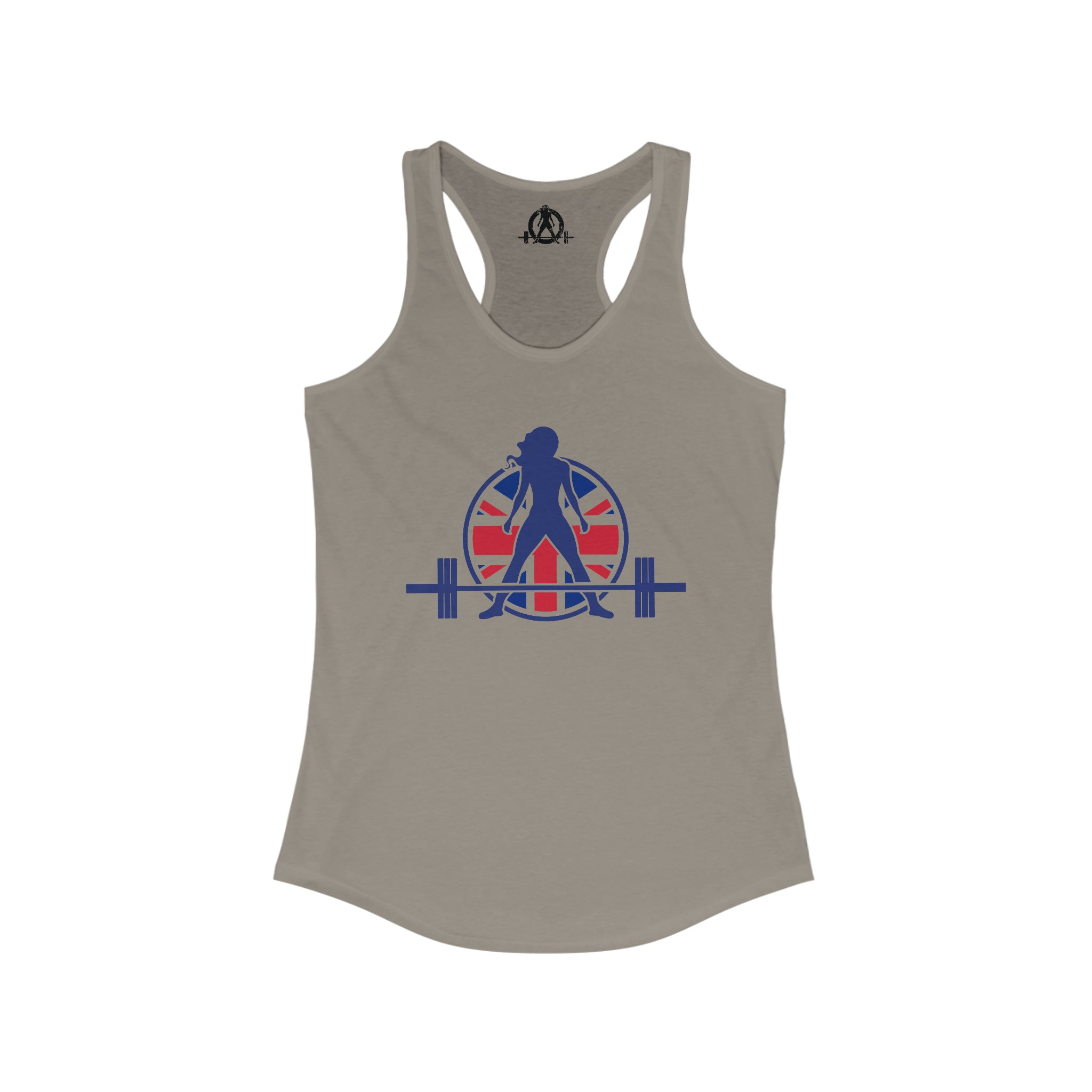 Women's Ideal Racerback Tank - UK Logo Light - Plain Back