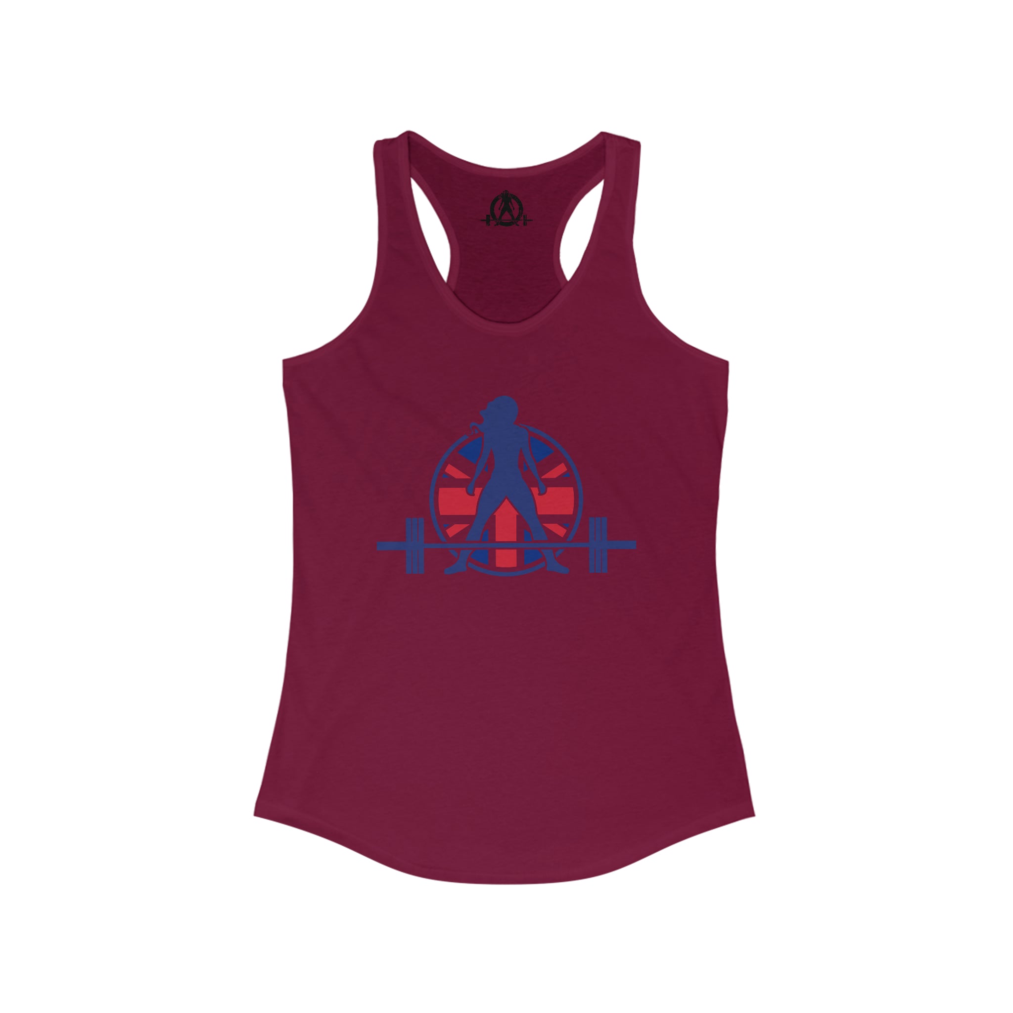 Women's Ideal Racerback Tank - UK Logo Light - Plain Back