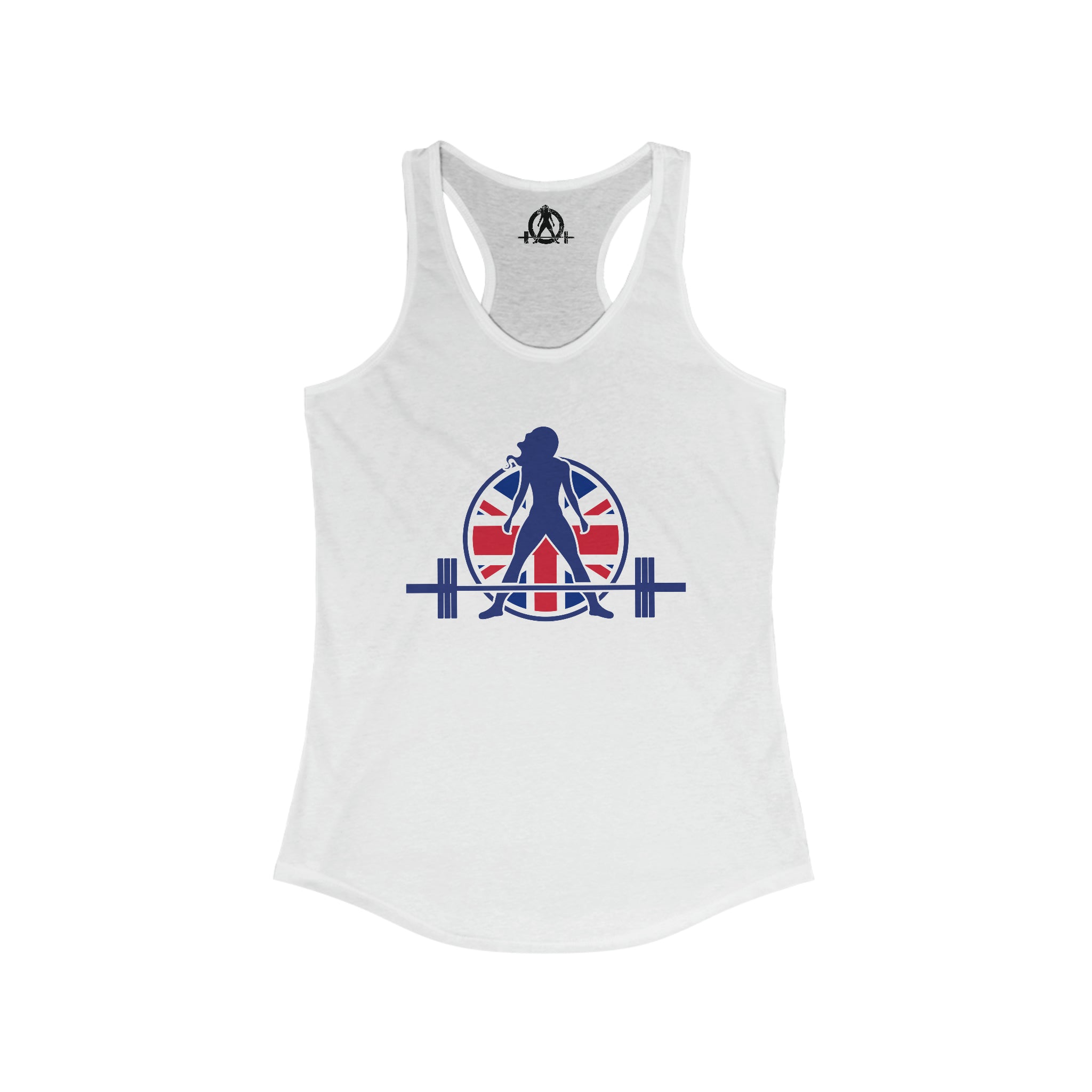 Women's Ideal Racerback Tank - UK Logo Light - Plain Back