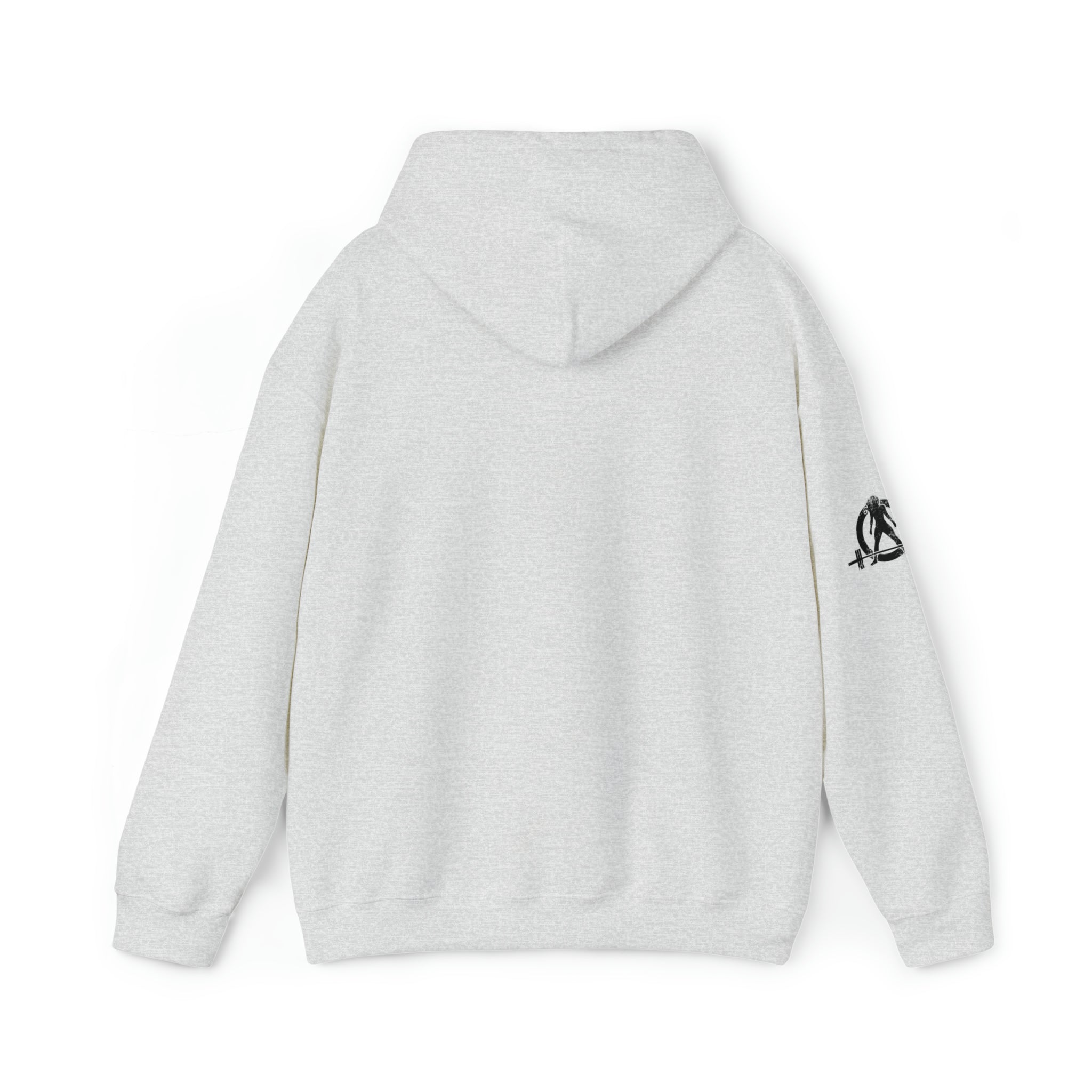 I Could Hip Thrust You - Unisex Heavy Blend Hooded Sweatshirt - Black Distressed Logo on Front & Right Sleeve