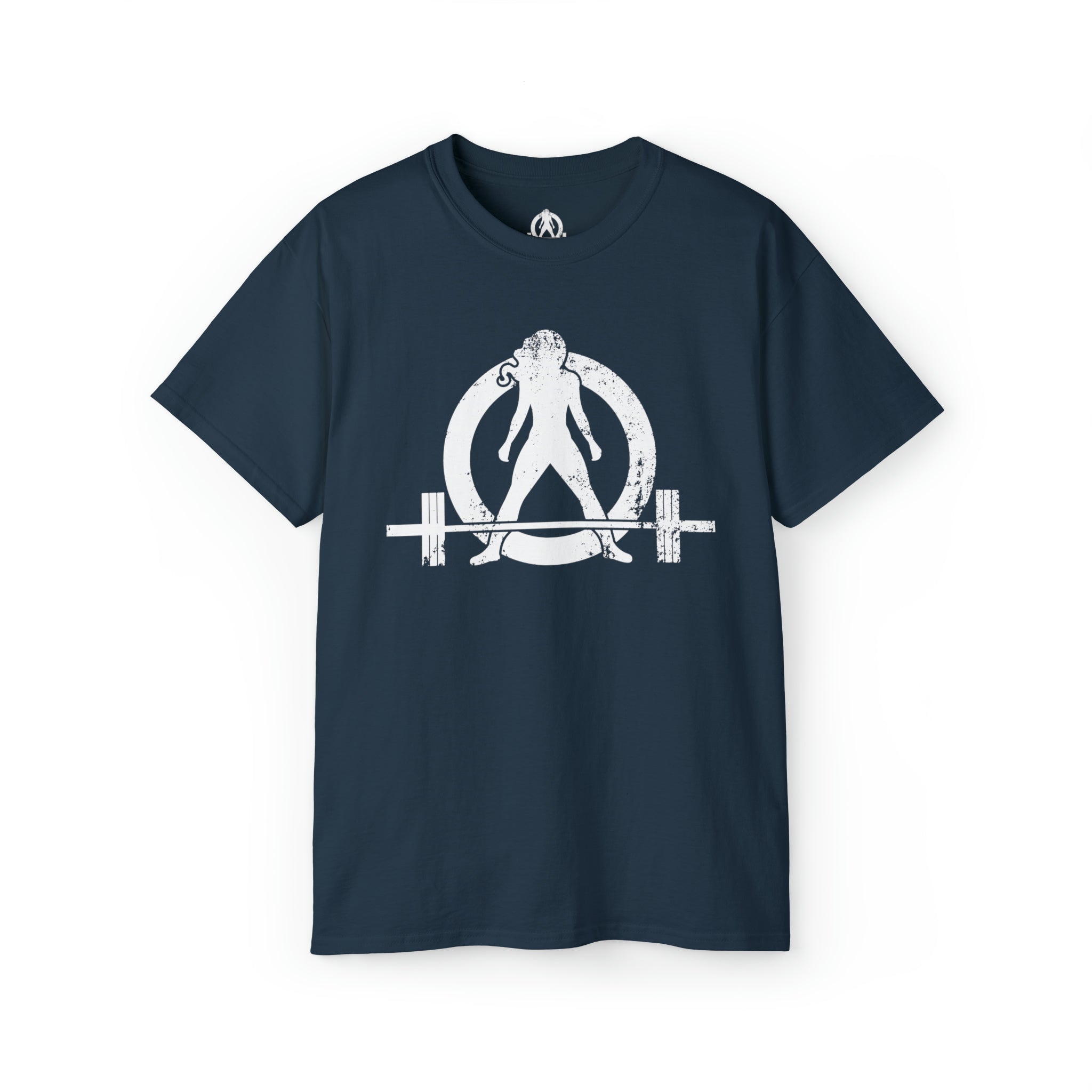 Strong Not Skinny - Unisex Ultra Cotton Tee - White Distressed Logo
