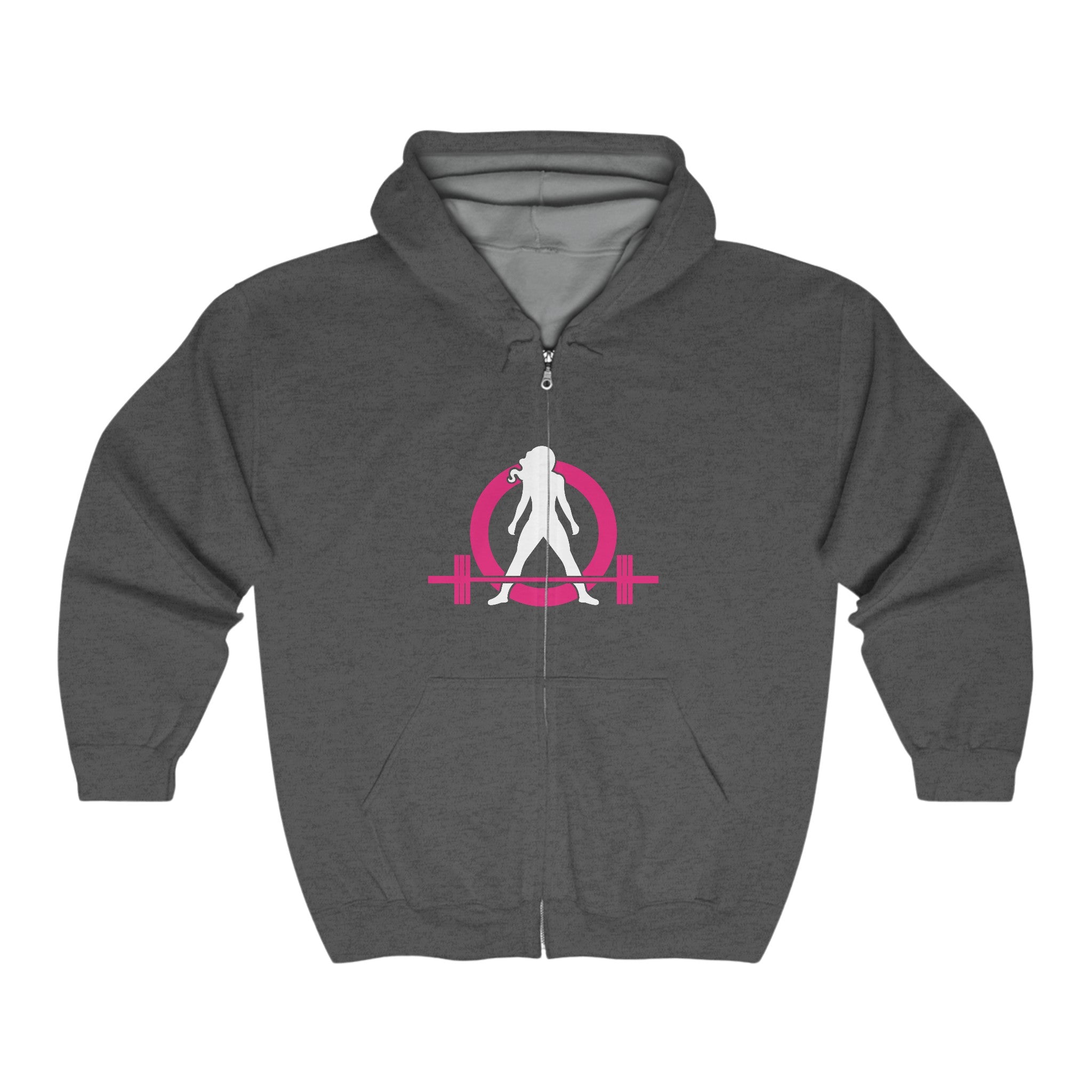 Unisex Heavy Blend™ Full Zip Hooded Sweatshirt - Classic Dark Logo