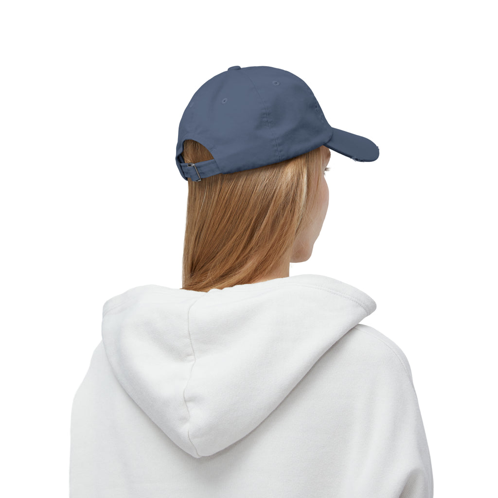 Unisex Distressed Cap - Classic Color Distressed Logo
