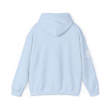 Lift Like.A Girl - Unisex Heavy Blend Hooded Sweatshirt - White Logo on Front & Right Sleeve