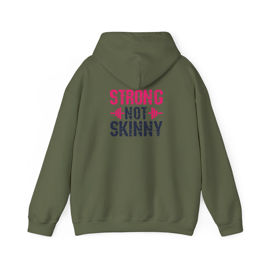 Strong Not Skinny – Unisex Heavy Blend™ Hooded Sweatshirt (Color Distressed Logo)