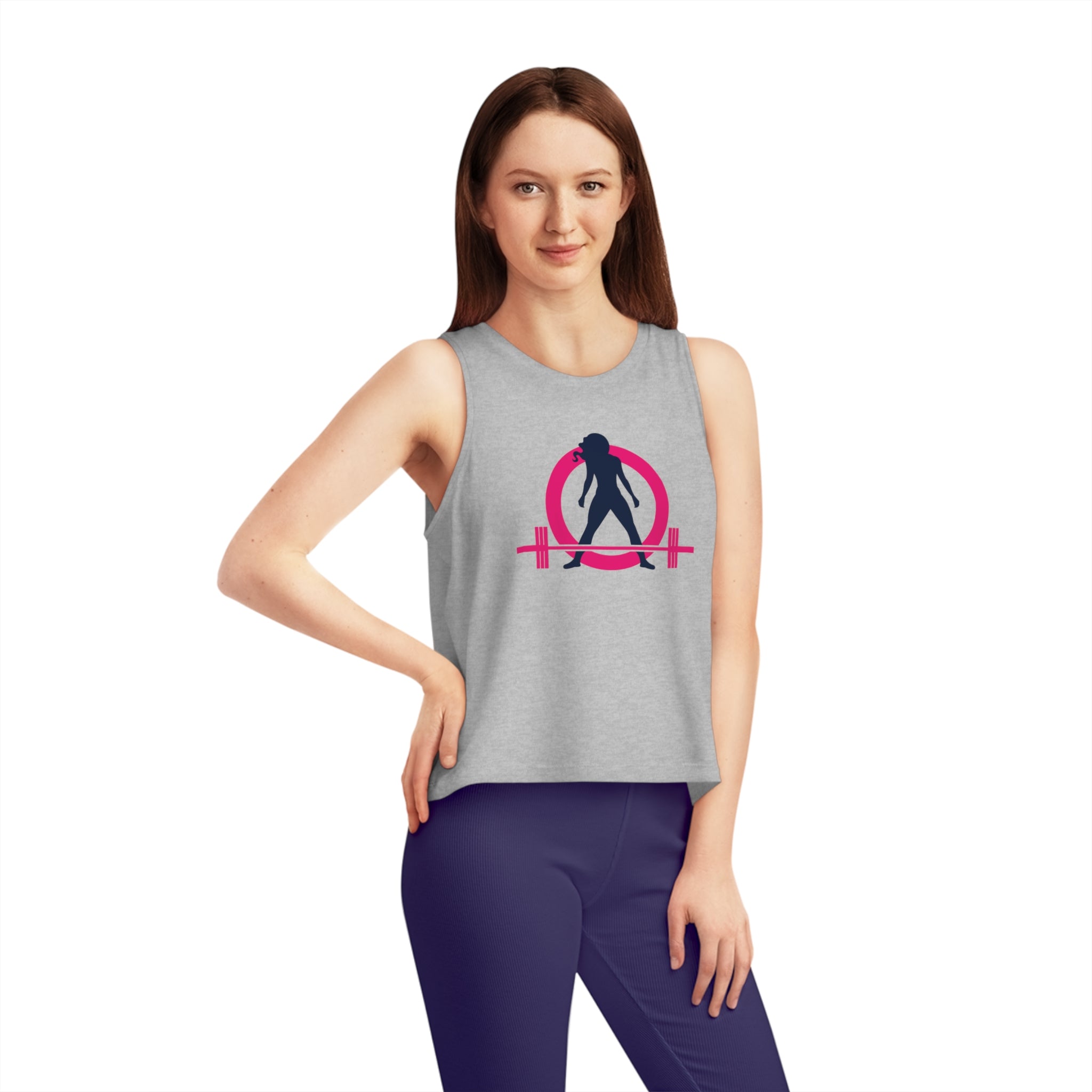 Women's Dancer Cropped Tank Top - Classic Logo