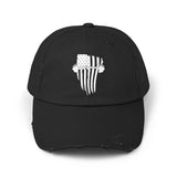 USA Barbell - Unisex Distressed Cap - Black Logo